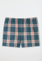 Boxershorts geweven stof 2-pack ruitjes nachtblauw/ meerkleurig - Boxershorts multipacks