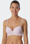 Soutien-gorge à armatures rembourré dentelle rose tendre - Modal and Lace