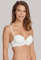 Underwired bra with pads, cream-white - Sabrina