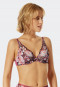 Reggiseno con ferretto in pizzo color bacca - Summer Floral Lace