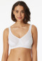 Bustier 2-pack met cups biologisch katoen wit - 95/5