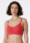 Bustier microfibre coussinets amovibles rouge - Invisible Soft