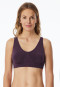 Bustier seamless herausnehmbare Pads pflaume - Classic Seamless