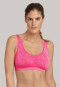 Bra seamless removable cups pink heather - Active Mesh Light
