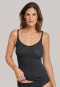 Spaghetti top double rib anthracite Personal Fit rib