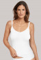 Double rib spaghetti top white - Personal Fit Rib