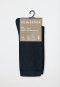 Chaussettes pour femme lot de 2 coton bio bleu nuit - 95/5