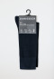 Chaussettes pour homme lot de 2 coton bio bleu nuit - 95/5