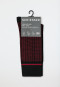 Herrensocken 2er-Pack Pima Baumwolle dunkelrot/ schwarz - Long Life Cool