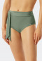 High-Waist-Bikinislip gefüttert Bindegürtel khaki - California Dream