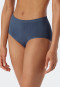 Slip a vita alta a coste di colore blu - Seamless Recycled Rib