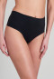 High-waisted thong microfiber black - Invisible Soft