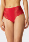 High-waisted thong lace red - Feminine Lace