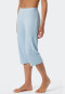 Pantalon 3/4 interlock coton bio effet côtelé air - Mix+Relax
