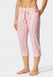 Pantaloni a 3/4 a righe, modal, rosa - Mix + Relax