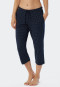 Broek 3/4-lengte stippen donkerblauw - Mix+Relax