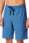 Hose kurz blau gemustert - Mix+Relax