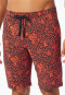 Hose kurz hellrot gemustert - Mix+Relax