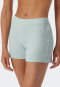 Hose kurz Interlock Organic Cotton Rib-Optik mint - Mix+Relax