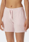 Broek kort modal stippen powder pink - Mix+Relax