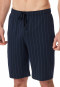 Pants short midnight blue striped - Mix+Relax