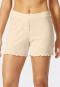 Hose kurz Organic Cotton Ajouree Zierknöpfe sahara - Mix+Relax