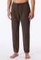 Langere broek, diepbruin - Mix+ Relax