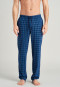 Pants long fine interlock midnight blue checkered - Mix & Relax