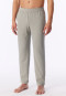 Pantaloni lunghi a costine sottili, jacquard, color taupe brillante - Mix+Relax