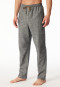 Hose lang Flanell dunkelgrau-meliert - Mix+Relax