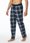 Hose lang Flanell Karos nachtblau - Mix+Relax