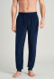 Pantalone in spugna con polsini di colore blu notte - Mix+Relax
