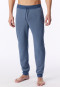 Langere broek met jacquardmanchetten in faded denim - Mix+ Relax