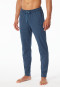Hose lang Jersey Bündchen atlantikblau gemustert - Mix+Relax