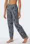 Broek lang, modal, zakken, bladprint multicolour - Mix+Relax