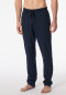 Long midnight blue striped pants - Mix+Relax