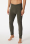 Pantaloni lunghi in cotone biologico di colore verde screziato - Essentials