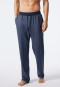Hose lang Tencel dunkelblau-gemustert - Mix+Relax