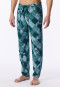 Long Pants, Deep Sea Green, Printed - Mix+ Relax