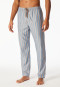 Lange geweven broek blauw gestreept - Mix+ Relax