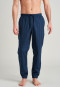 Hose lang Webware Bündchen Streifen jeansblau - Mix+Relax