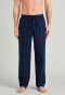 Pantalon long flanelle à carreaux bleu nuit - Mix + Relax