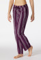 Pants long woven fabric organic cotton stripes plum - Mix+Relax