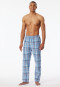 Hose lang Webware pacific blue kariert - Mix+Relax