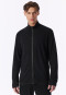 Jas met lange mouwen, dubbelrib, oversized, ritssluiting, warm, zwart - Mix+ Relax