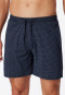 Long boxer jersey donkerblauw patroon- Mix+Relax