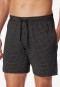 Long Boxer Jersey schwarz gemustert - Mix+Relax