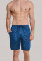 Long boxers woven fabric blue-gray patterned - Mix & Relax