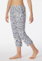Loungehose 3/4-lang Blumenprint multicolor - Mix+Relax