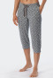 Loungehose 3/4-lang Modal Bündchen Punkte jade - Mix+Relax